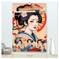 Japanische Geishas (hochwertiger Premium Wandkalender 2026 DIN A2 hoch), Kunstdruck in Hochglanz
