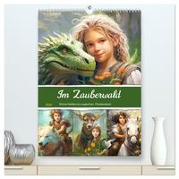 Im Zauberwald. Kleine Helden im magischen Druidenland (hochwertiger Premium Wandkalender 2026 DIN A2 hoch), Kunstdruck in Hochglanz