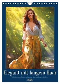 Elegant mit langem Haar (Wandkalender 2026 DIN A4 hoch), CALVENDO Monatskalender