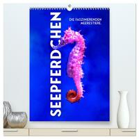 Seepferdchen - Die faszinierende Meerestiere. (hochwertiger Premium Wandkalender 2026 DIN A2 hoch), Kunstdruck in Hochglanz