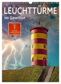 Leuchttürme im Gewitter (Wandkalender 2026 DIN A3 hoch), CALVENDO Monatskalender