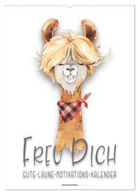 Freu Dich - Gute-Laune-Motivations-Kalender (Wandkalender 2026 DIN A2 hoch), CALVENDO Monatskalender