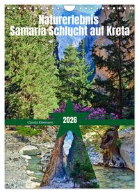 Naturerlebnis Samaria Schlucht auf Kreta (Wandkalender 2026 DIN A4 hoch), CALVENDO Monatskalender
