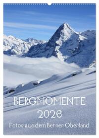 Bergmomente (Wandkalender 2026 DIN A2 hoch), CALVENDO Monatskalender