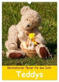 Bärenstarker Planer für das Jahr – Teddys (Wandkalender 2026 DIN A3 hoch), CALVENDO Monatskalender