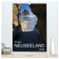 Wildes Neuseeland (hochwertiger Premium Wandkalender 2026 DIN A2 hoch), Kunstdruck in Hochglanz