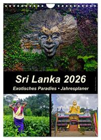 Sri Lanka 2026 - Exotisches Paradies - Jahresplaner (Wandkalender 2026 DIN A4 hoch), CALVENDO Monatskalender