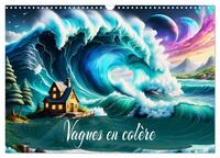 Vagues en colère (Calendrier mural 2026 DIN A3 vertical), CALVENDO calendrier mensuel
