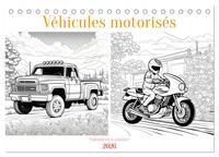 Véhicules motorisés (Calendrier de bureau 2026 DIN A5 vertical), CALVENDO calendrier mensuel
