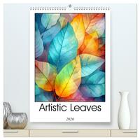 Artistic Leaves (High Quality Premium Wall Calendar 2026 DIN A2 portrait),CALVENDO 12 Month Wall Calendar