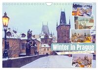 Winter in Prague (Wall Calendar 2026 DIN A4 landscape), CALVENDO 12 Month Wall Calendar