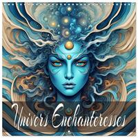 Univers Enchanteresses (Calendrier mural carré 2026 30x30 cm) Calendrier double avec une page pour vos prises de notes