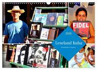Leseland Kuba - Buchhändler in Havanna (Wandkalender 2026 DIN A3 quer), CALVENDO Monatskalender