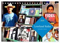 Leseland Kuba - Buchhändler in Havanna (Tischkalender 2026 DIN A5 quer), CALVENDO Monatskalender