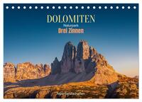 Dolomiten, Drei Zinnen Naturpark: Alpenlandschaften (Tischkalender 2026 DIN A5 quer), CALVENDO Monatskalender