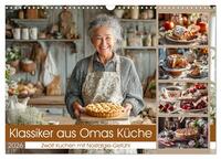 Klassiker aus Omas Küche - Zwölf Kuchen mit Nostalgie-Gefühl (Wandkalender 2026 DIN A3 quer), CALVENDO Monatskalender