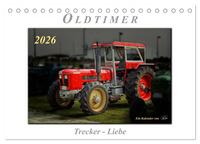 Oldtimer - Trecker Liebe (Tischkalender 2026 DIN A5 quer), CALVENDO Monatskalender