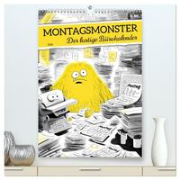Montagsmonster - der lustige Bürokalender (hochwertiger Premium Wandkalender 2026 DIN A2 hoch), Kunstdruck in Hochglanz
