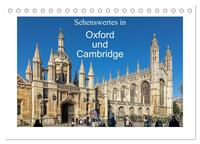 Sehenswertes in Oxford und Cambridge (Tischkalender 2026 DIN A5 quer), CALVENDO Monatskalender