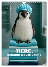 Tiere, Schaum und gute Laune (Wandkalender 2026 DIN A4 hoch), CALVENDO Monatskalender