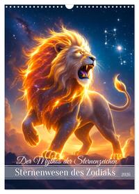 Der Mythos der Sternenzeichen - Sternenwesen des Zodiaks (Wandkalender 2026 DIN A3 hoch), CALVENDO Monatskalender