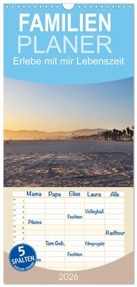 Familienplaner 2026 - Erlebe mit mir Lebenszeit mit 5 Spalten (Wandkalender, 21 x 45 cm) CALVENDO