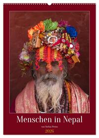Menschen in Nepal (Wandkalender 2026 DIN A2 hoch), CALVENDO Monatskalender