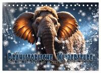 Prähistorische Kinderstube - niedliche Tierkinder der Urzeit (Tischkalender 2027 DIN A5 quer), CALVENDO Monatskalender