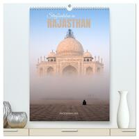 Straßenleben in Rajasthan (hochwertiger Premium Wandkalender 2027 DIN A2 hoch), Kunstdruck in Hochglanz