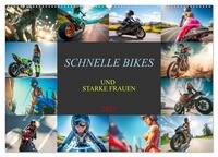 Schnelle Bikes und Starke Frauen (Wandkalender 2027 DIN A2 quer), CALVENDO Monatskalender