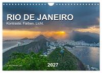 Rio de Janeiro - Kontraste. Farben. Licht (Wandkalender 2027 DIN A4 quer), CALVENDO Monatskalender