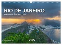 Rio de Janeiro - Kontraste. Farben. Licht (Wandkalender 2027 DIN A3 quer), CALVENDO Monatskalender