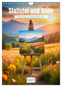 Staffelei und Stille (Wandkalender 2027 DIN A4 hoch), CALVENDO Monatskalender