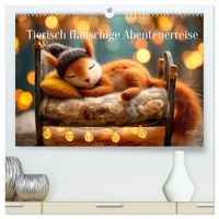 Tierisch flauschige Abenteuerreise (hochwertiger Premium Wandkalender 2027 DIN A2 quer), Kunstdruck in Hochglanz