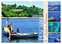 Pescadores - Fischer in Havanna (Wandkalender 2027 DIN A2 quer), CALVENDO Monatskalender