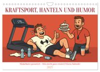 Kraftsport, Hanteln und Humor (Wandkalender 2027 DIN A4 quer), CALVENDO Monatskalender