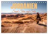 Jordanien Sand, Stein und Salz (Tischkalender 2027 DIN A5 quer), CALVENDO Monatskalender
