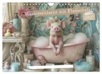 Wasserschlacht mit Flauschalarm (Wandkalender 2027 DIN A4 quer), CALVENDO Monatskalender