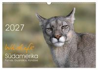Wildlife Südamerika (Wandkalender 2027 DIN A3 quer), CALVENDO Monatskalender