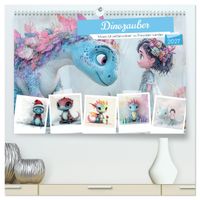 Dinozauber – Wenn Urzeitbewohner zu Freunden werden (hochwertiger Premium Wandkalender 2027 DIN A2 quer), Kunstdruck in Hochglanz