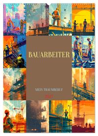 Bauarbeiter - Mein Traumberuf (Wandkalender 2027 DIN A2 hoch), CALVENDO Monatskalender