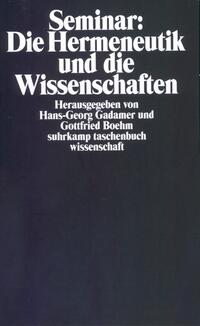 Seminar: Die Hermeneutik und die Wissenschaften