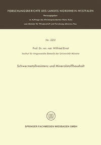 Schwermetallresistenz und Mineralstoffhaushalt