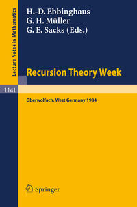 Recursion Theory Week