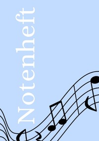 Notenheft: DIN A4 Notenlinienheft | 300 Seiten mit 12 Notenzeilen / Systeme pro Blatt | Papier 90g/m² | Musikheft mit Notenlinien