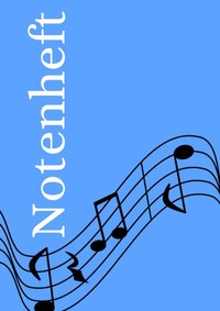 Notenheft: DIN A4 Notenlinienheft | 100 Seiten mit 12 Notenzeilen / Systeme pro Blatt | Papier 90g/m² | Musikheft mit Notenlinien