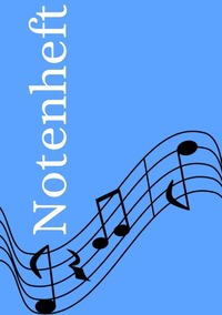 Notenheft: DIN A5 Notenlinienheft | 30 Seiten mit 12 Notenzeilen / Systeme pro Blatt | Papier 90g/m² | Musikheft mit Notenlinien