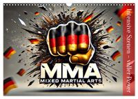 MMA Germany - Mixed Martial Arts Power (Wandkalender 2027 DIN A3 quer), CALVENDO Monatskalender