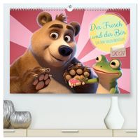 Der Frosch und der Bär - Ein Jahr voller Abenteuer (hochwertiger Premium Wandkalender 2027 DIN A2 quer), Kunstdruck in Hochglanz