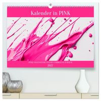 Kalender in PINK (hochwertiger Premium Wandkalender 2027 DIN A2 quer), Kunstdruck in Hochglanz